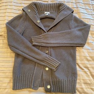 IZOD chunky knit funnel neck cardigan